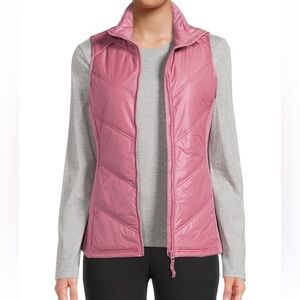 Avia Pink Quilted Puffer Vest Size Med NWT